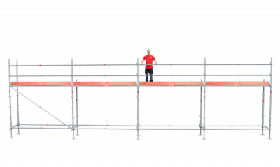 Rakennusteline 12x4 m Moduuli Rotax Alumiini ryhmss Rakennustelineet /  / Telinepaketti Moduuli - Alumiini @ Solideq.fi (AL-200124-set)