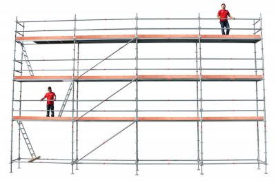 Rakennusteline 12x8 m Moduuli Rotax Alumiini ryhmss Rakennustelineet /  / Telinepaketti Moduuli - Alumiini @ Solideq.fi (AL-200128-set)