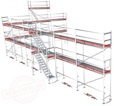 Rakennusteline 182m - Runko Ters ryhmss Rakennustelineet / Runkoteline / Telinepaketti - Ters @ Solideq.fi (AL-2611)