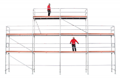 Rakennusteline 12x6m + listaso - Runko Ters ryhmss Rakennustelineet / Runkoteline / Telinepaketti - Ters @ Solideq.fi (AL-2633-set)