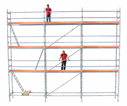 Rakennusteline 9x8 m Moduuli Rotax Alumiini