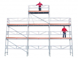 Rakennusteline 9x6 m + lis�taso Runko Alumiini