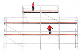 Rakennusteline 12x6m + lis�taso - Runko Ter�s