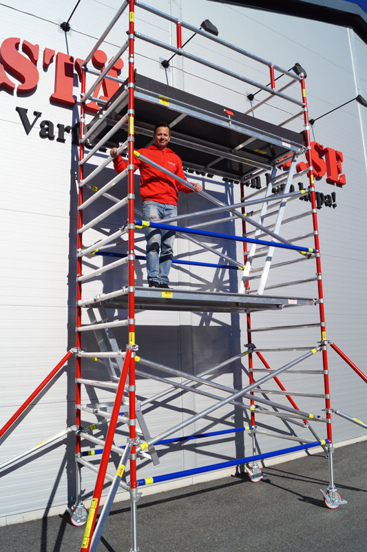 Rakennusteline py�rill� 2,5 m (6 m x 1,35 m) 