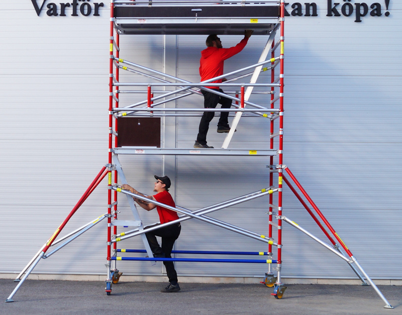 Rakennusteline py�rill� 2,5 m (10 m x 1,35 m) 