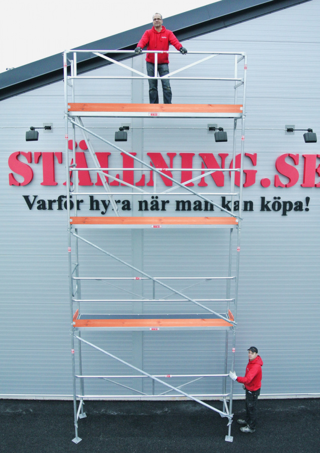 Rakennusteline 3x8 m - Runko Alumiini