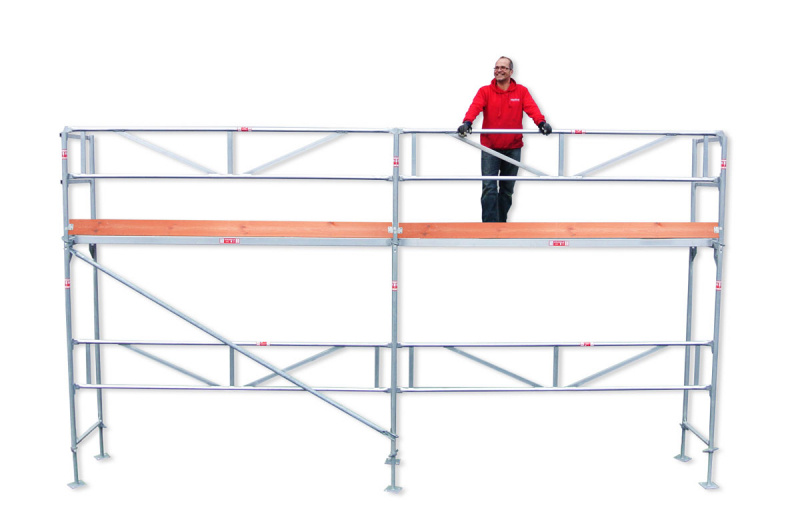 Rakennusteline 6x4 m - Runko Alumiini