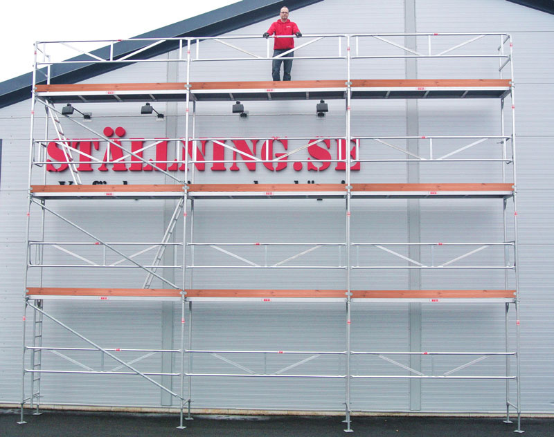 Rakennusteline 9x8 m - Runko Alumiini