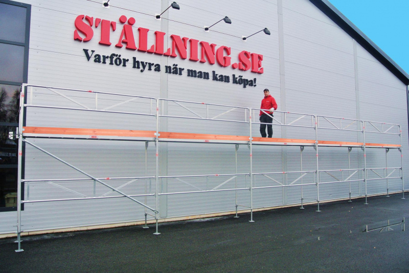 Rakennusteline 15x4 m - Runko Alumiini