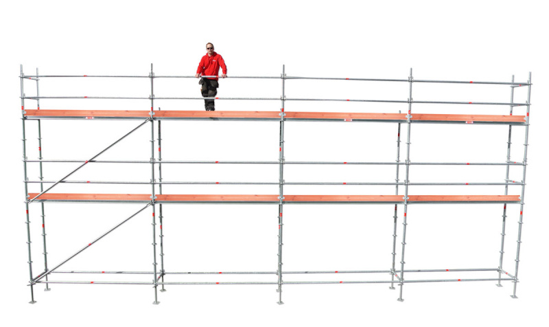 Rakennusteline 12x6 m Moduuli Rotax Alumiini