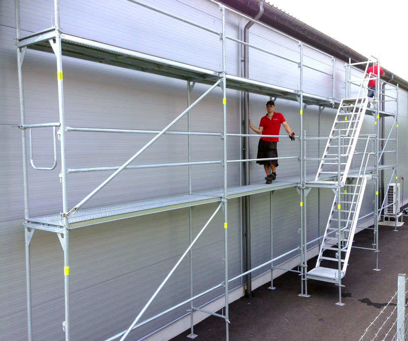 Rakennusteline 9x4m + lis�taso - Runko Ter�s