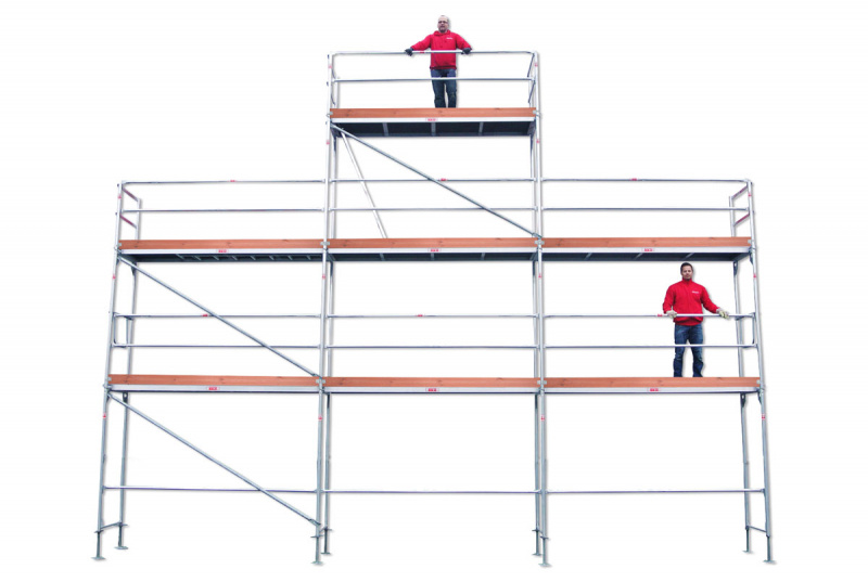 Rakennusteline 9x6m + lis�taso - Runko Ter�s