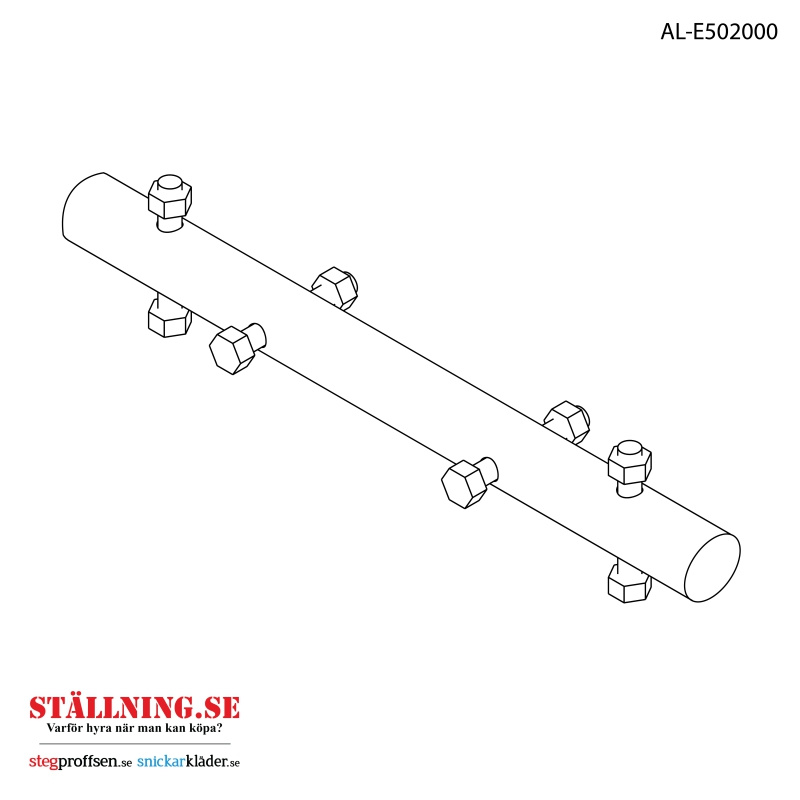 Ristikkokannattimien putkenliitin